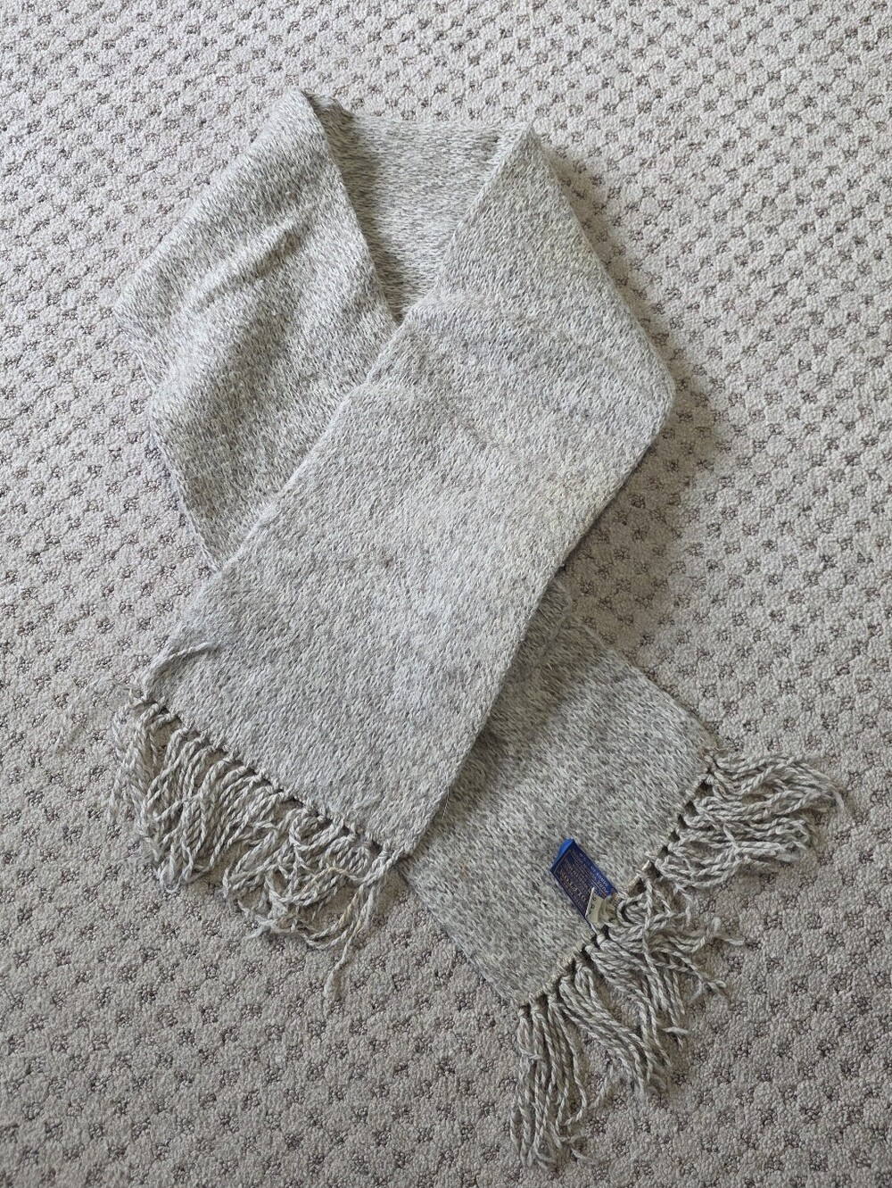 Vintage Pendleton Wool Fringe Scarf